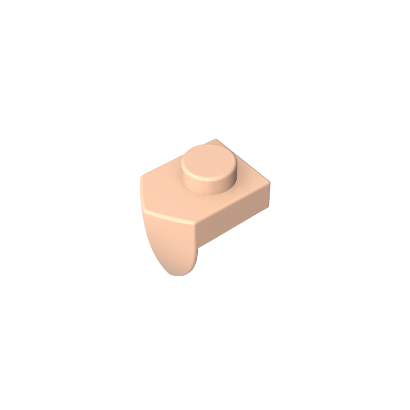 Placa Especial 1 x 1 con Diente Vertical-MyGobricksEs