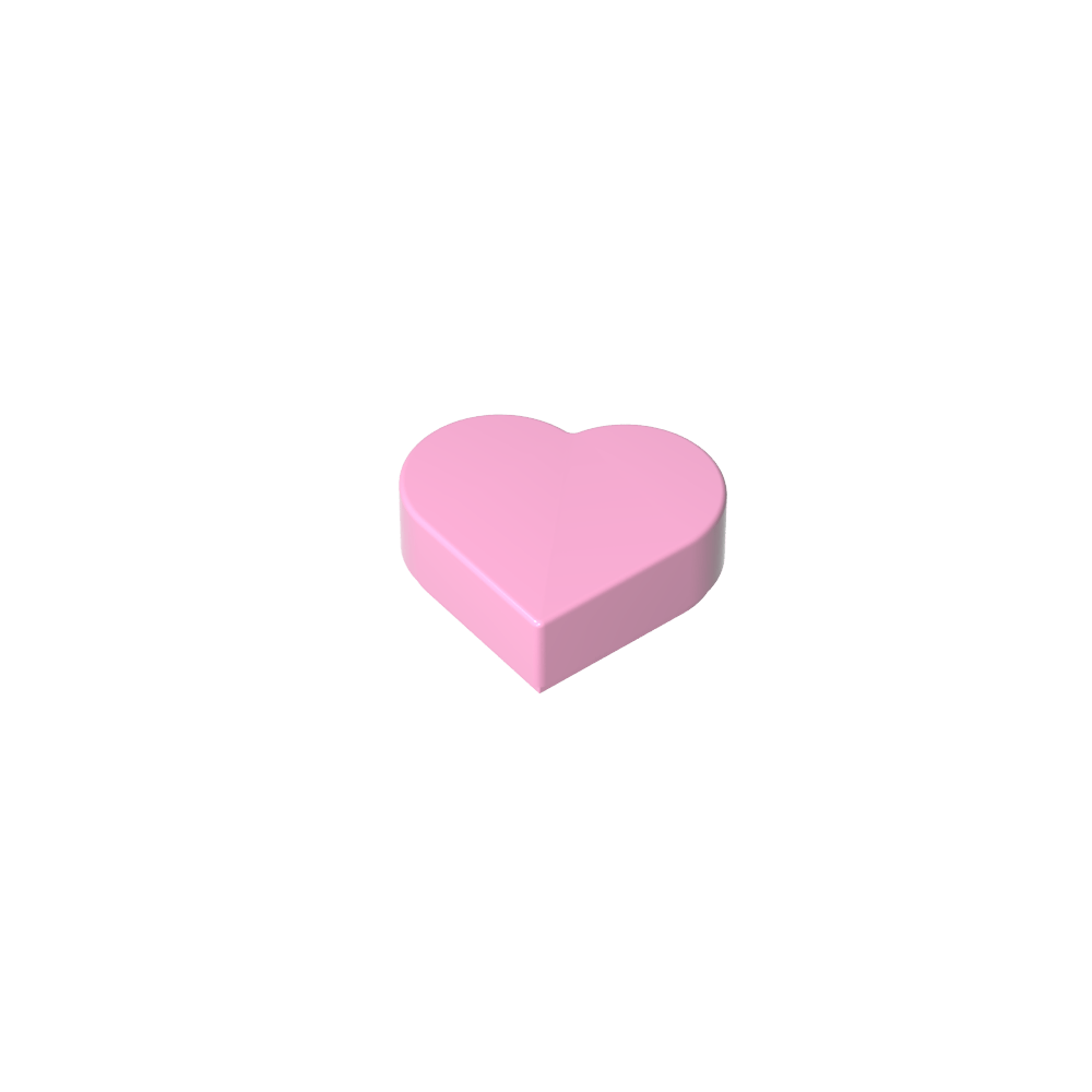 Azulejo 1 x 1 Corazón-MyGobricksEs