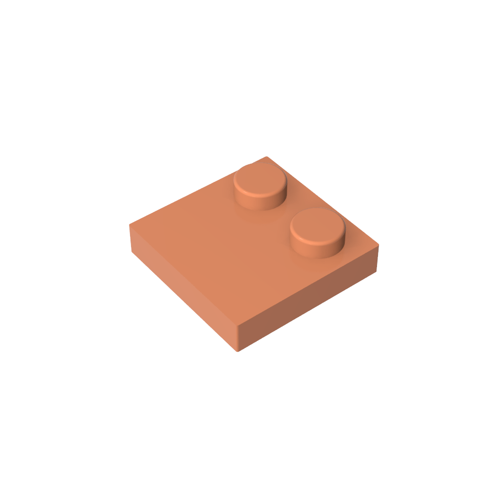 Placa Especial 2 x 2 con Solo 2 tacos-MyGobricksEs