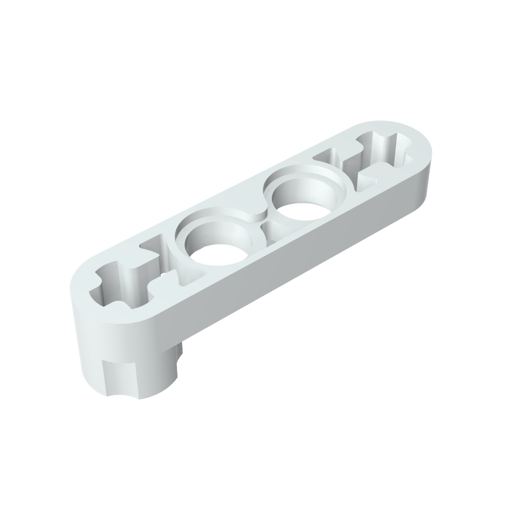 Viga técnica 1 x 4 delgada con conector de perno-MyGobricksEs