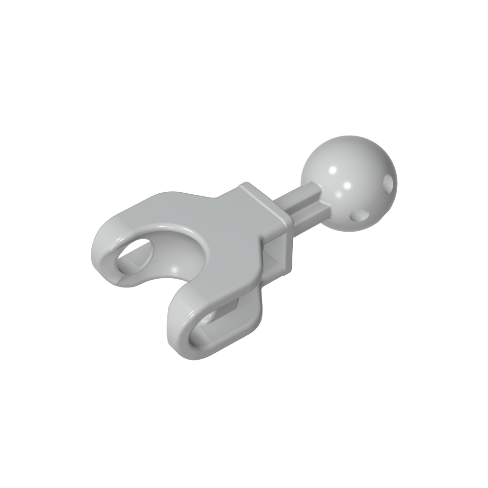 Figura esquelética grande, extremidad, 4L con rótula en el eje y cavidad esférica-MyGobricksEs