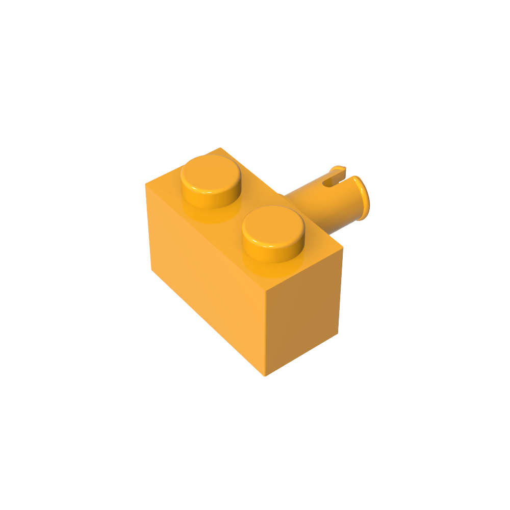 Ladrillo Especial 1 x 2 con Pin-MyGobricksEs