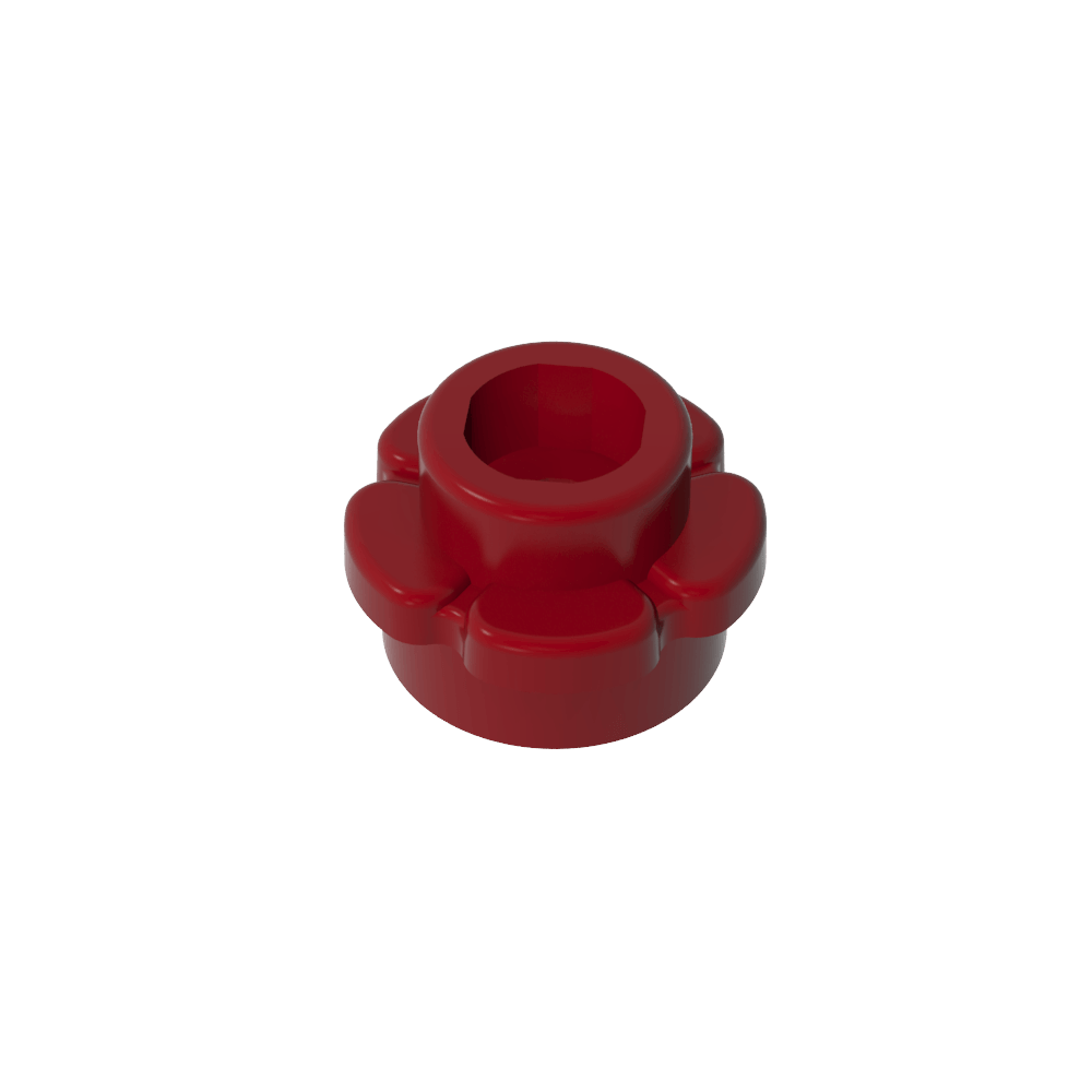 Planta, Flor, Plato Redondo 1 x 1 con 5 Pétalos-MyGobricksEs