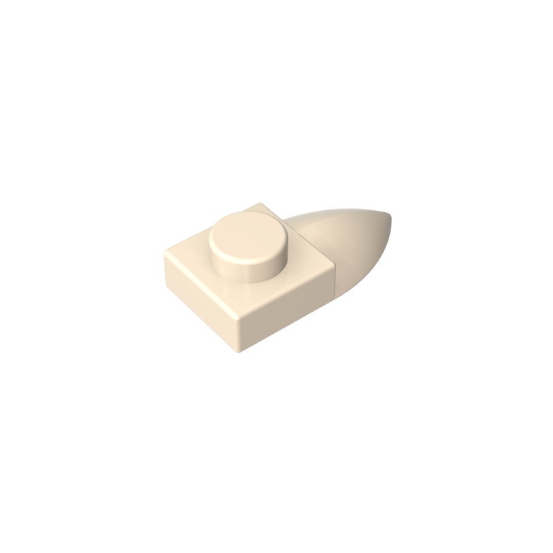 Placa Especial 1 x 1 con Diente-MyGobricksEs