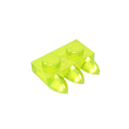 Placa especial 1 x 2 con tres dientes [Tri-Tooth]-MyGobricksEs