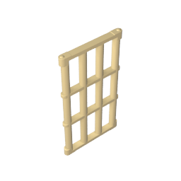 Rejilla de puerta 1 x 4 x 6-MyGobricksEs