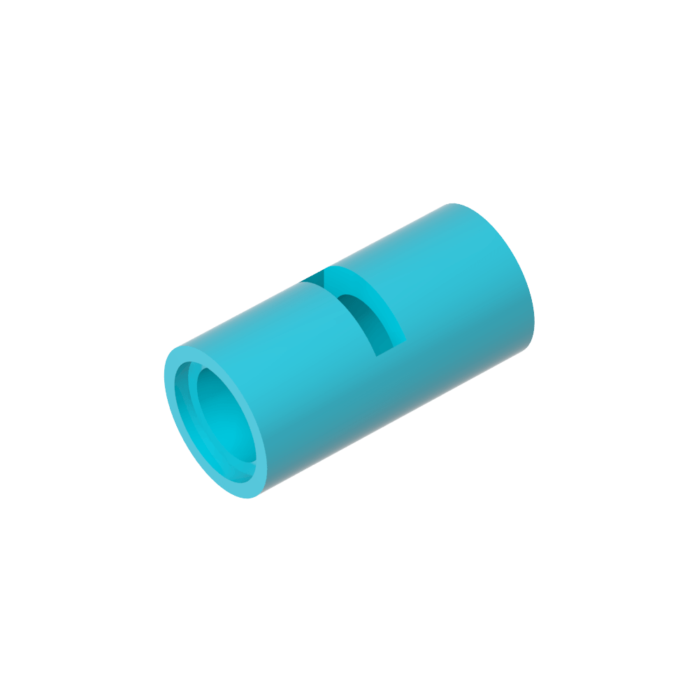 Conector de clavija Technic redondo [ranurado]-MyGobricksEs