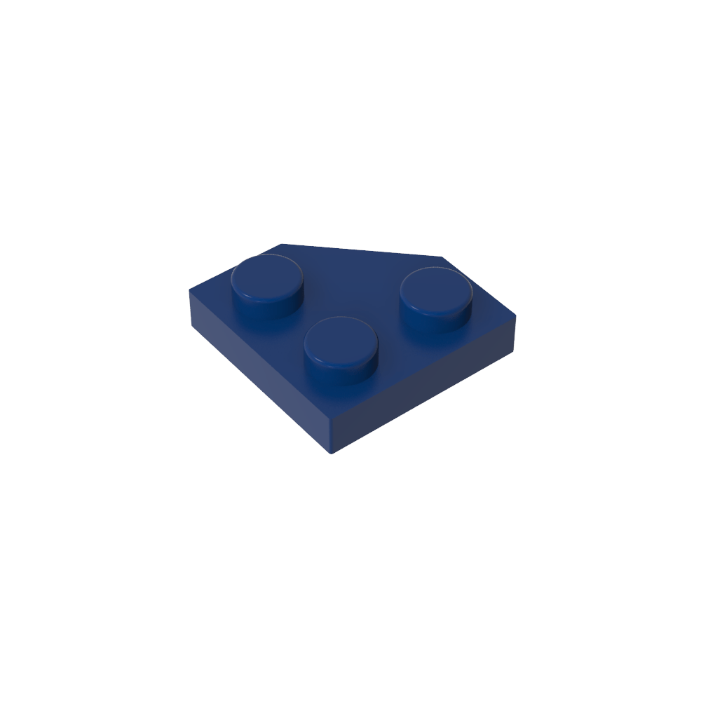 Placa de cuña de 2 x 2 con esquinas cortadas-MyGobricksEs