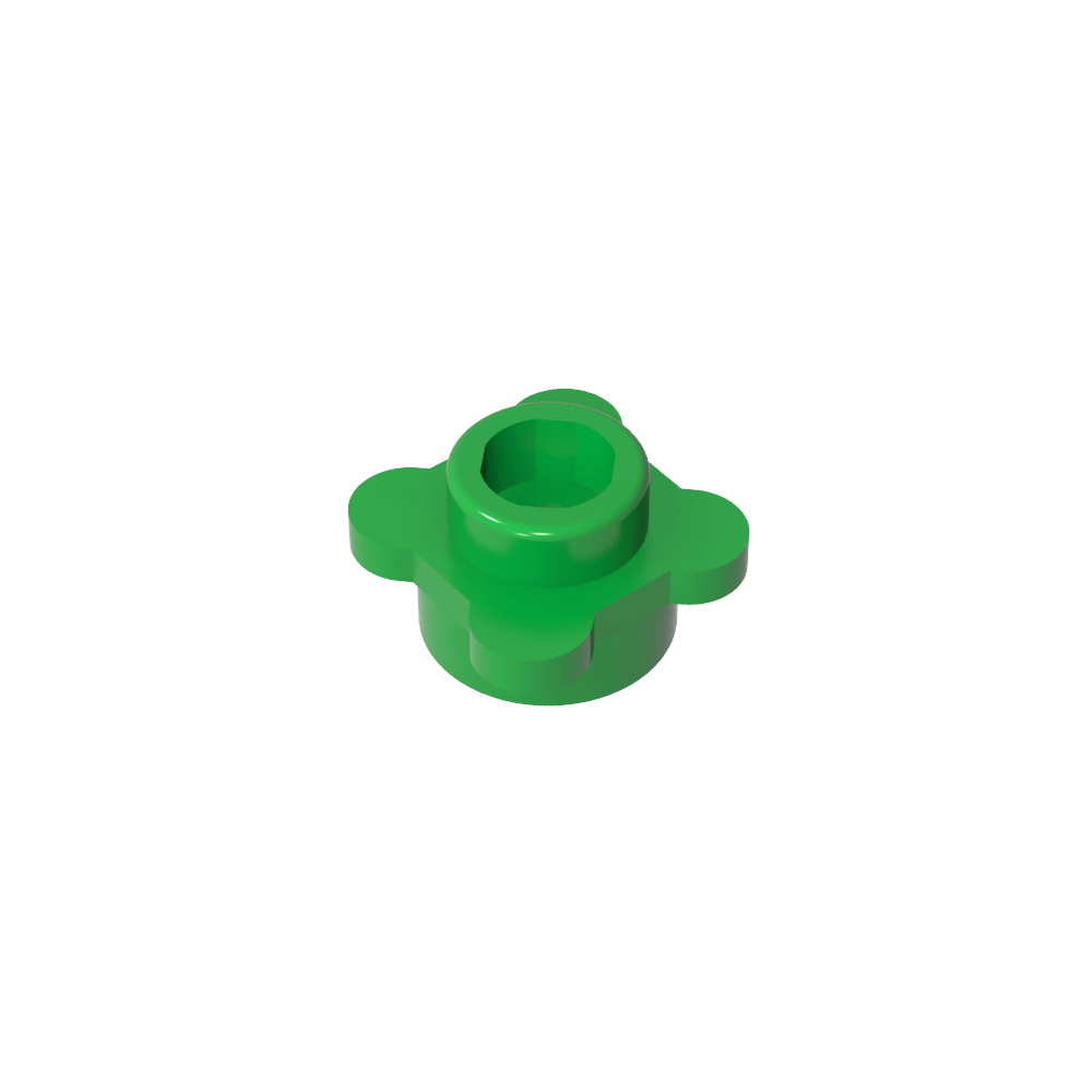 Planta, Flor, Plato Redondo 1 x 1 con 4 Pétalos-MyGobricksEs