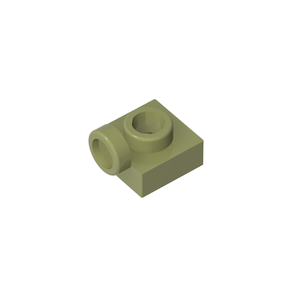 Placa especial 1 x 1 con tacos en el lateral-MyGobricksEs