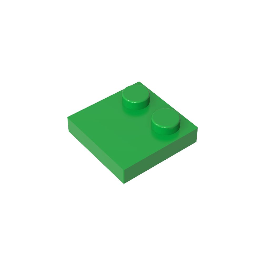 Placa Especial 2 x 2 con Solo 2 tacos-MyGobricksEs