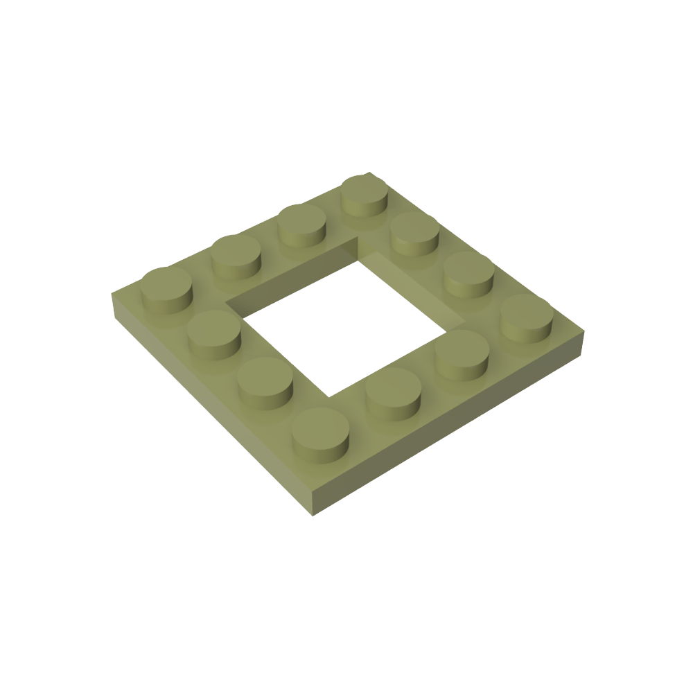 Placa especial 4 x 4 con recorte 2 x 2-MyGobricksEs