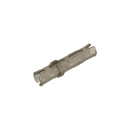 Pasador técnico largo con crestas de fricción longitudinales y 2 ranuras centrales-MyGobricksEs