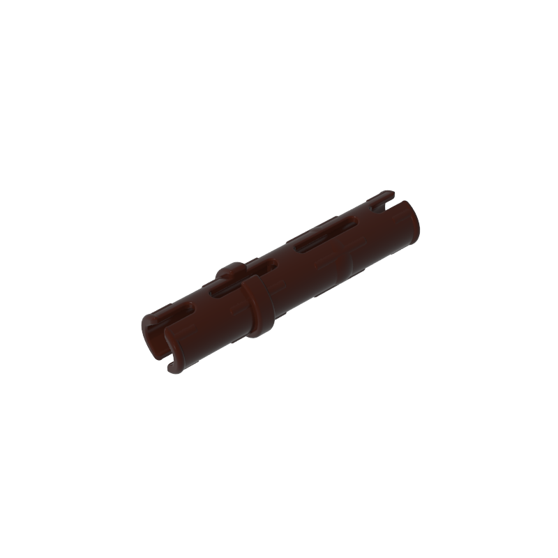 Pasador técnico largo con crestas de fricción longitudinales y 2 ranuras centrales-MyGobricksEs
