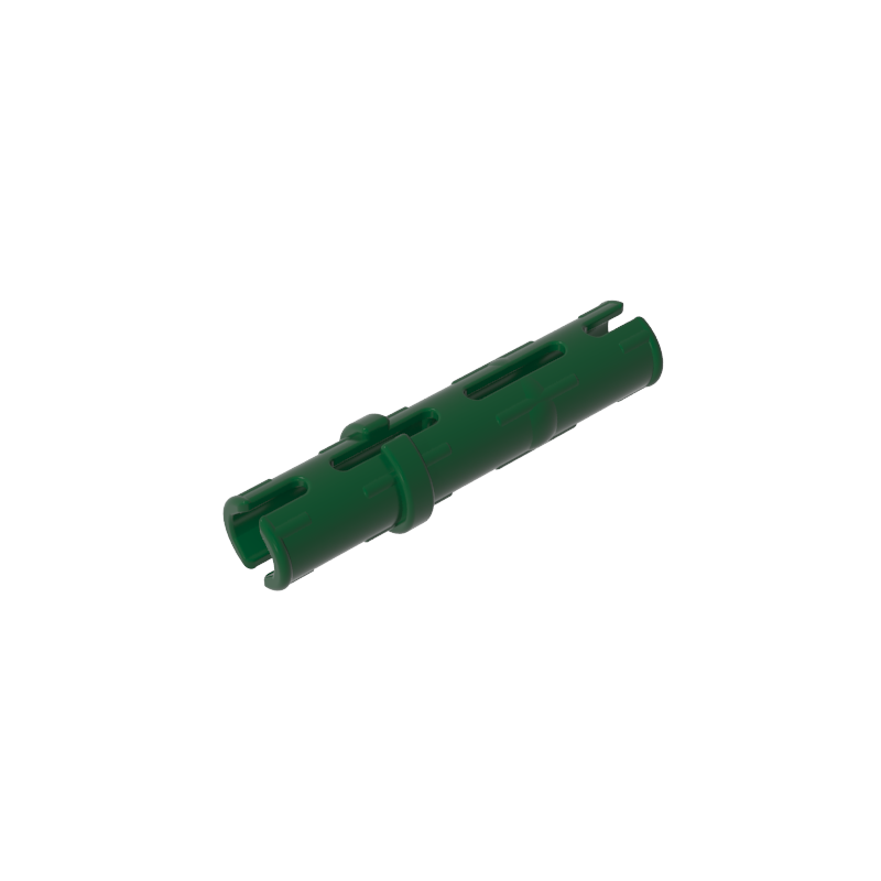 Pasador técnico largo con crestas de fricción longitudinales y 2 ranuras centrales-MyGobricksEs