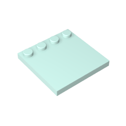 Placas especiales 4x4 con tacos en un borde [lisas]-MyGobricksEs