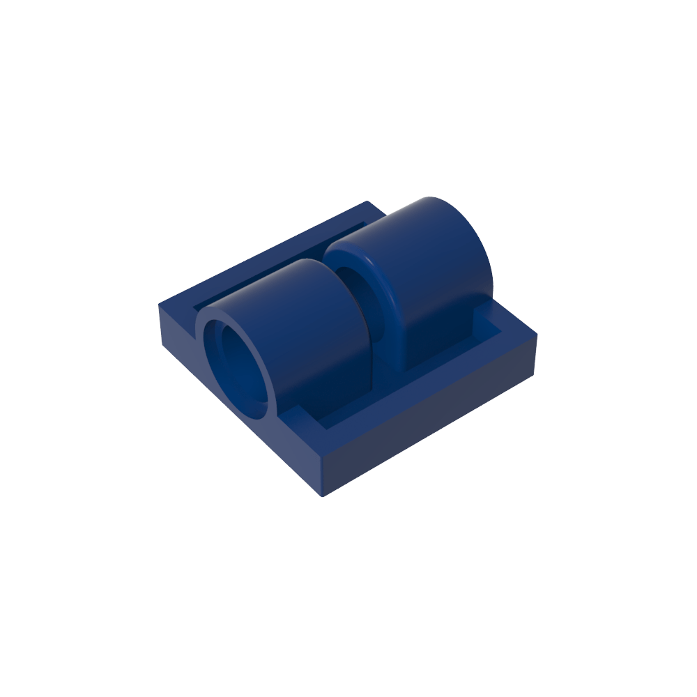 Placa especial 2 x 2 con 2 orificios para pasadores-MyGobricksEs