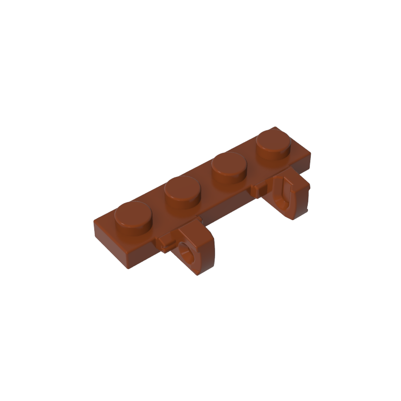 Placa de bisagra 1 x 4 Bloqueo doble 1 dedo-MyGobricksEs