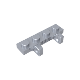Placa de bisagra 1 x 4 Bloqueo doble 1 dedo-MyGobricksEs