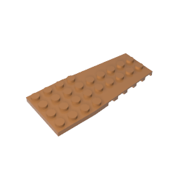 Placa de cuña de 4 x 9 con muescas para pernos-MyGobricksEs