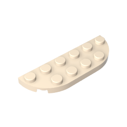 Plato Esquina Redonda 2 x 6 Doble-MyGobricksEs