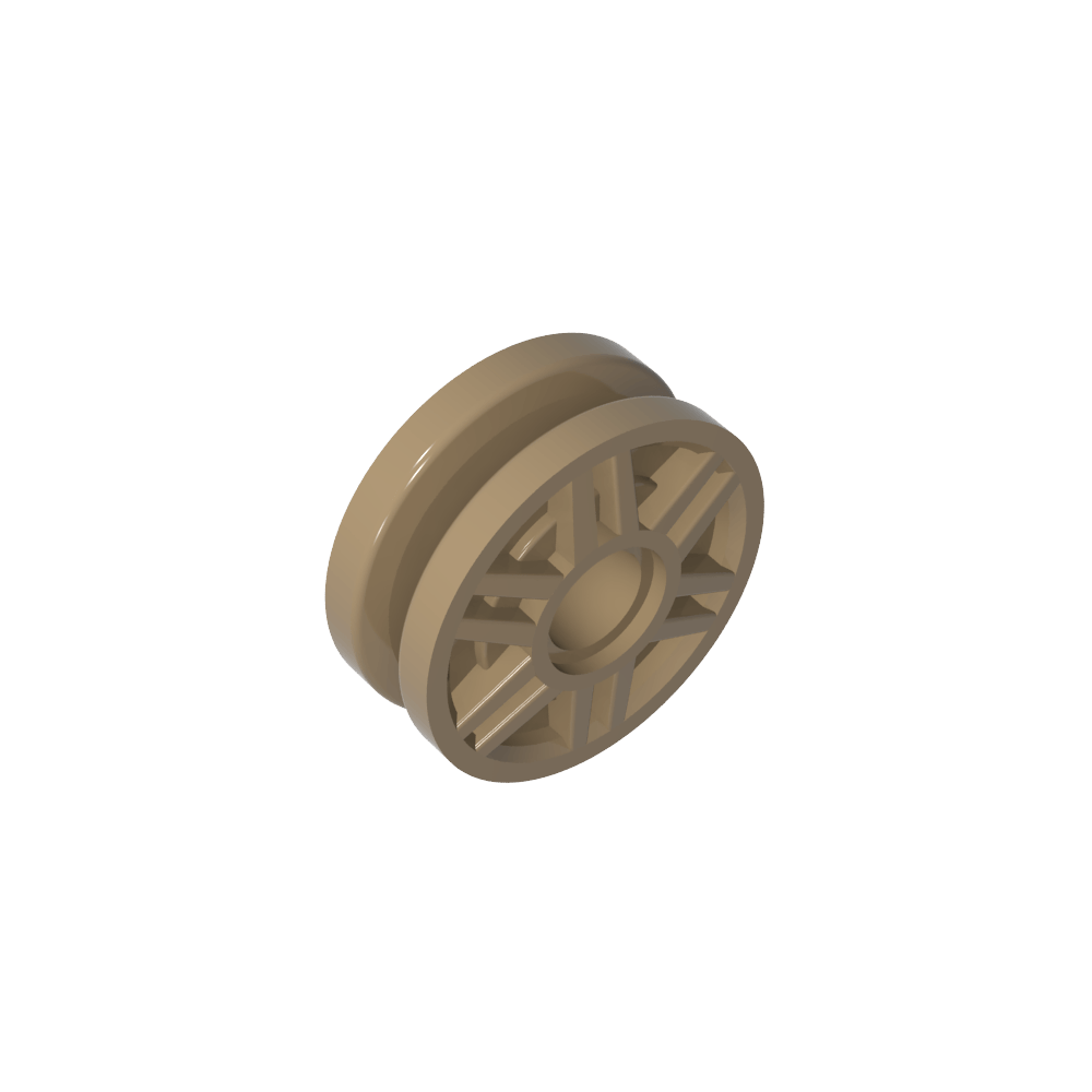 Rueda 18 x 8 con tornillos falsos y radios profundos con anillo interior-MyGobricksEs