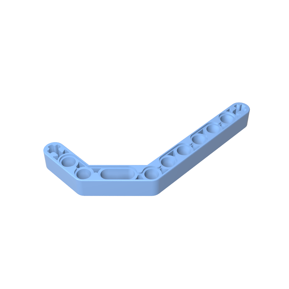 Viga técnica 1 x 11,5 doble curva gruesa-MyGobricksEs