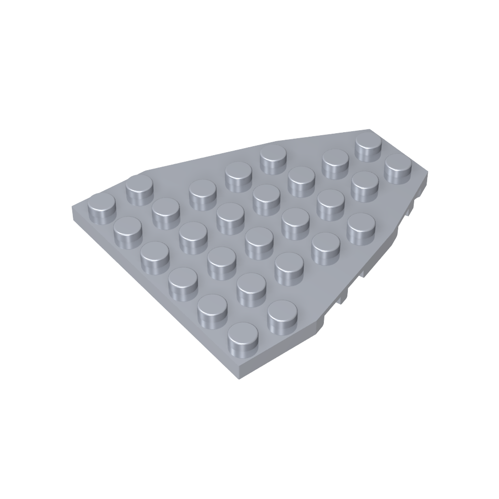 Placa de proa de barco de 7 x 6 con muescas para pernos-MyGobricksEs