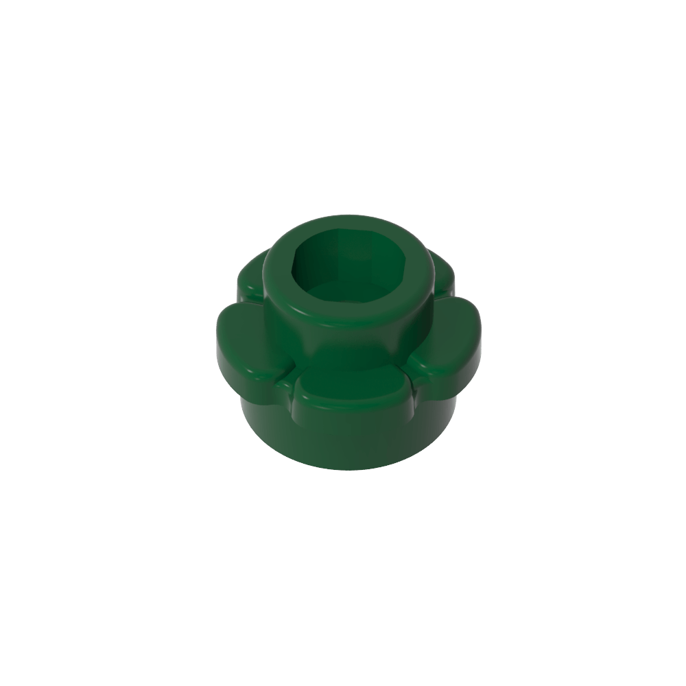 Planta, Flor, Plato Redondo 1 x 1 con 5 Pétalos-MyGobricksEs