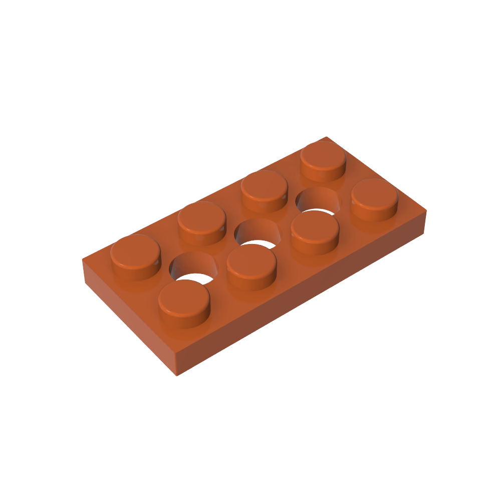 Placa técnica 2 x 4 [3 agujeros]-MyGobricksEs