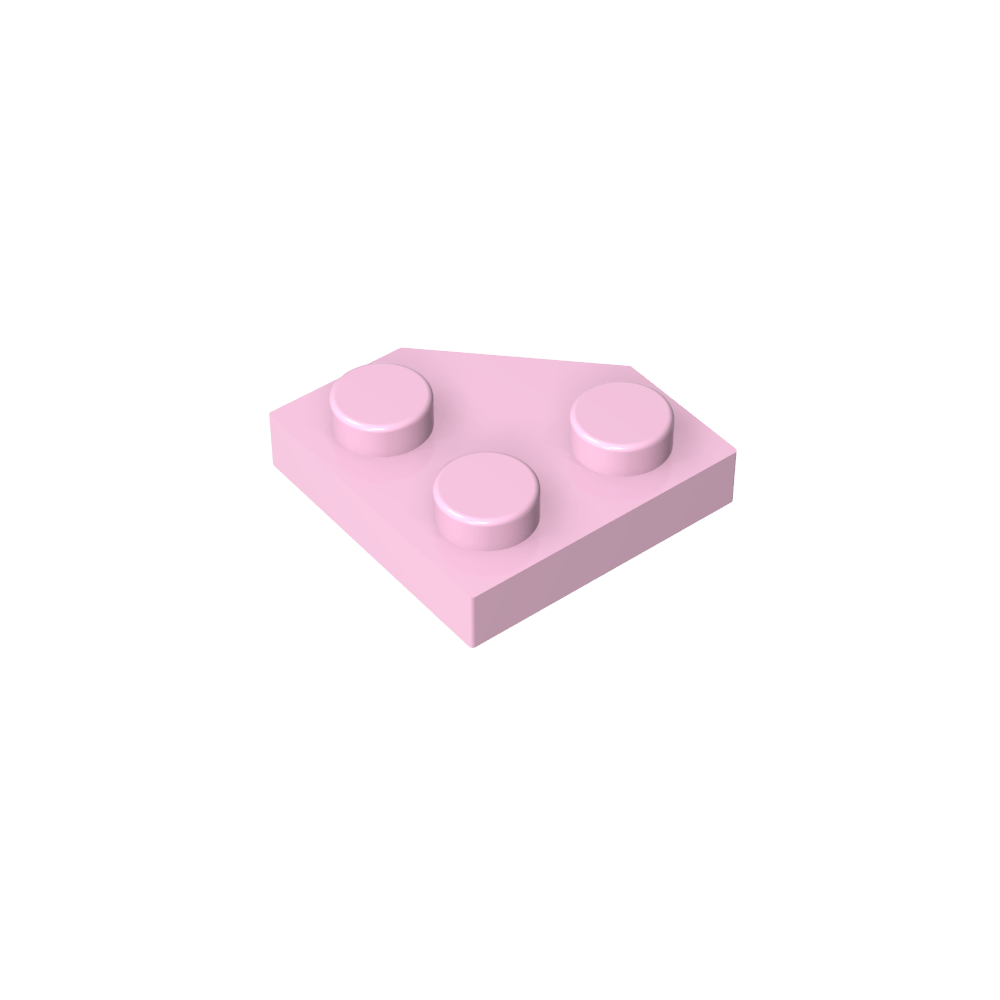 Placa de cuña de 2 x 2 con esquinas cortadas-MyGobricksEs