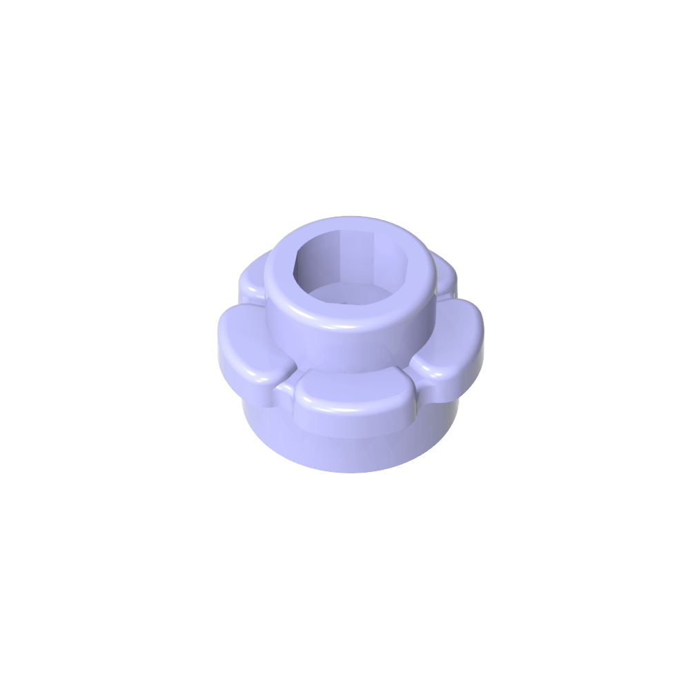 Planta, Flor, Plato Redondo 1 x 1 con 5 Pétalos-MyGobricksEs