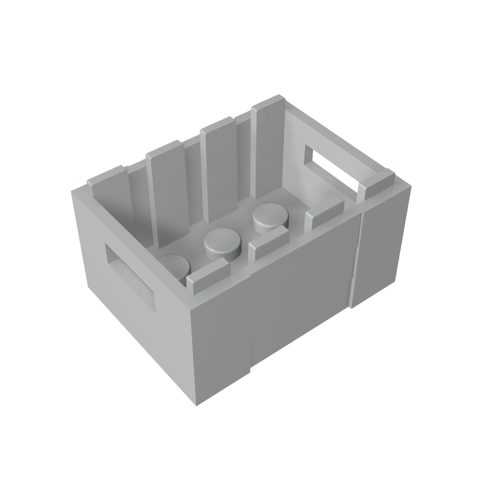 Caja / cajón con asideros-MyGobricksEs