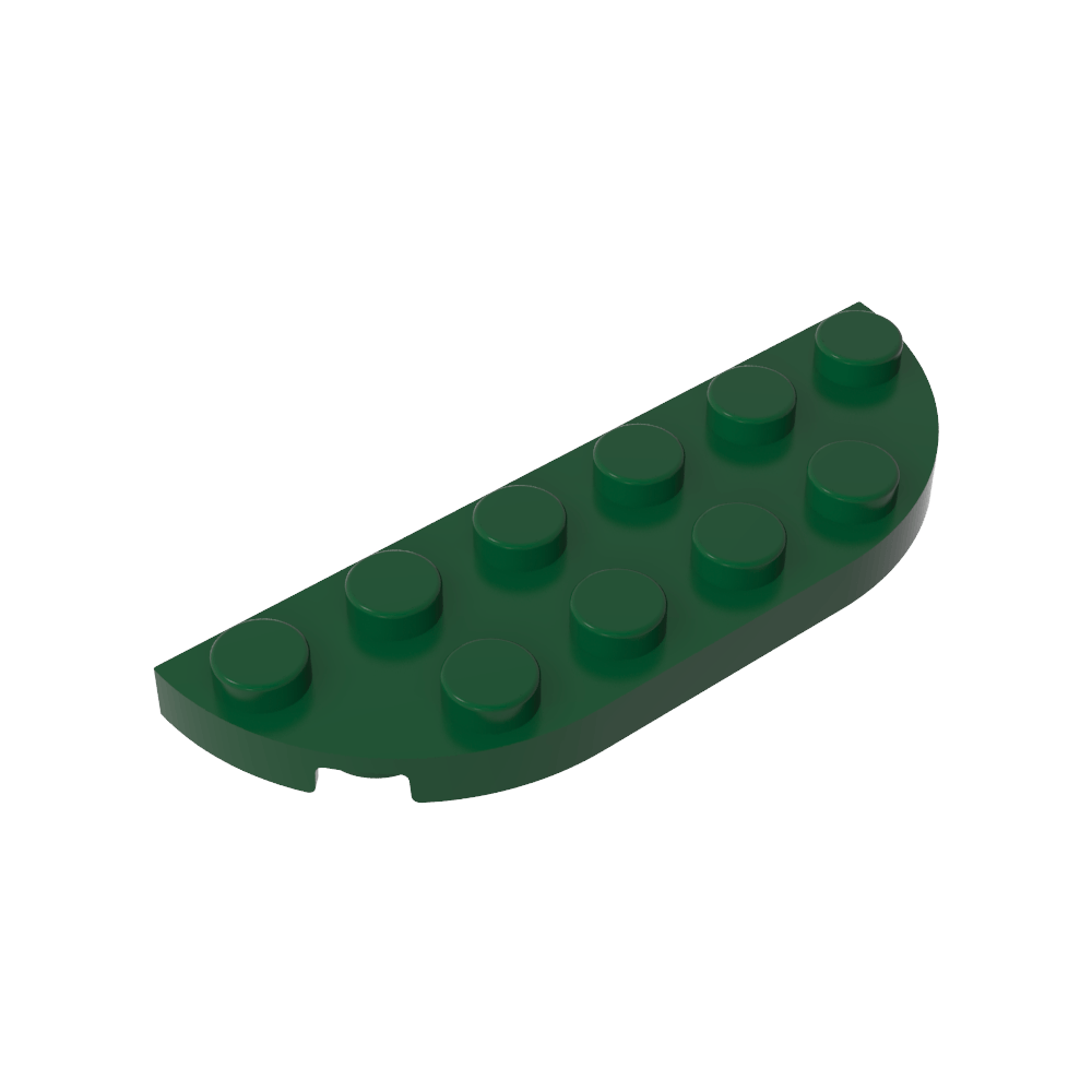 Plato Esquina Redonda 2 x 6 Doble-MyGobricksEs