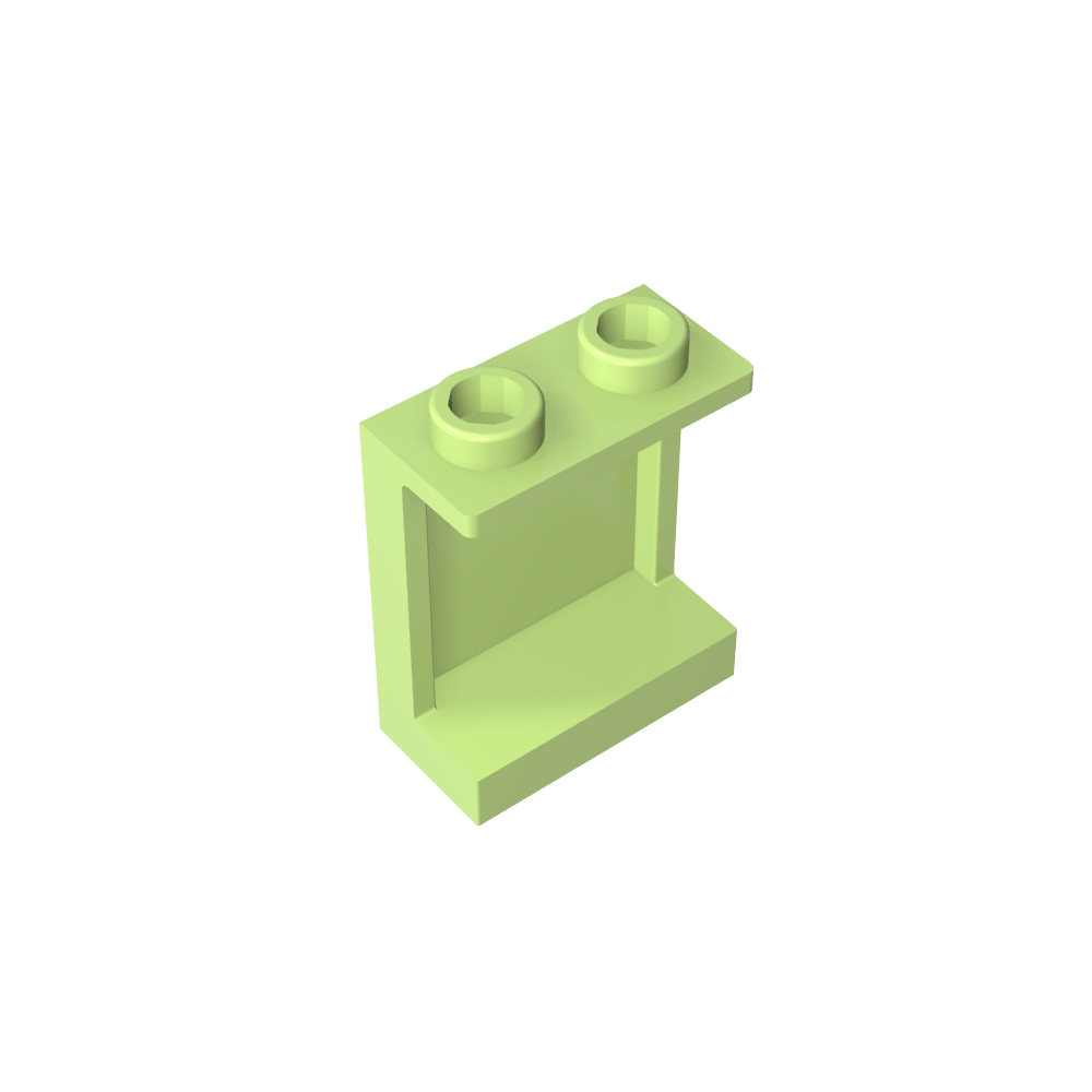 Panel 1 x 2 x 2 [Soportes laterales / Montantes huecos]-MyGobricksEs