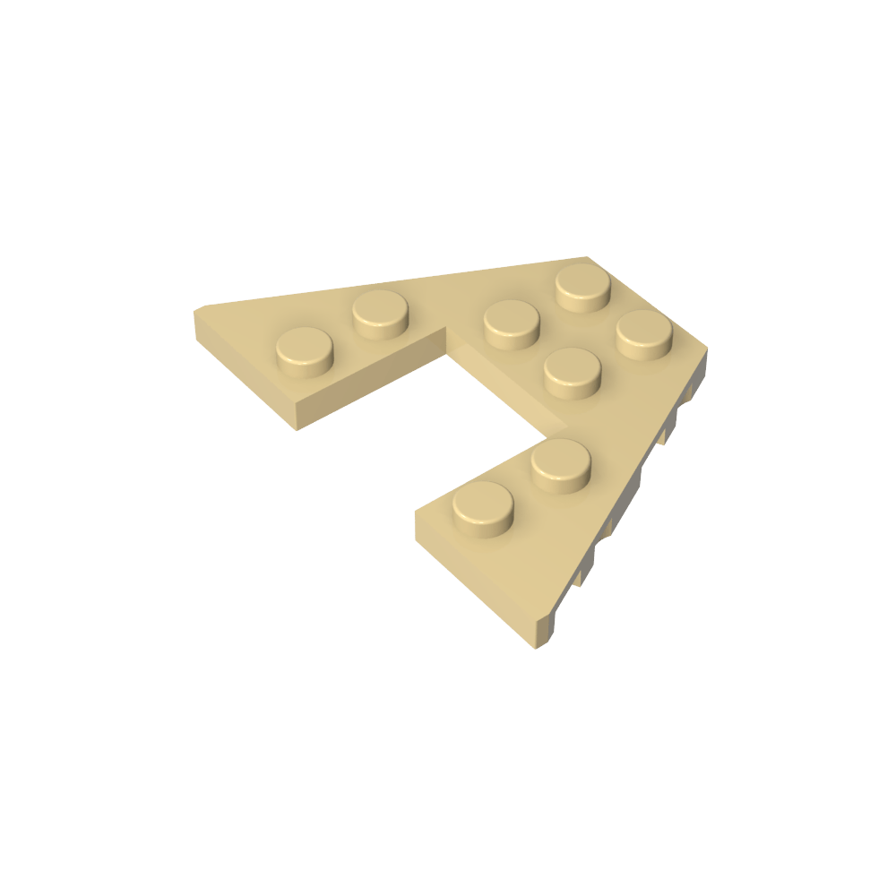 Placa de cuña 4 x 6-MyGobricksEs
