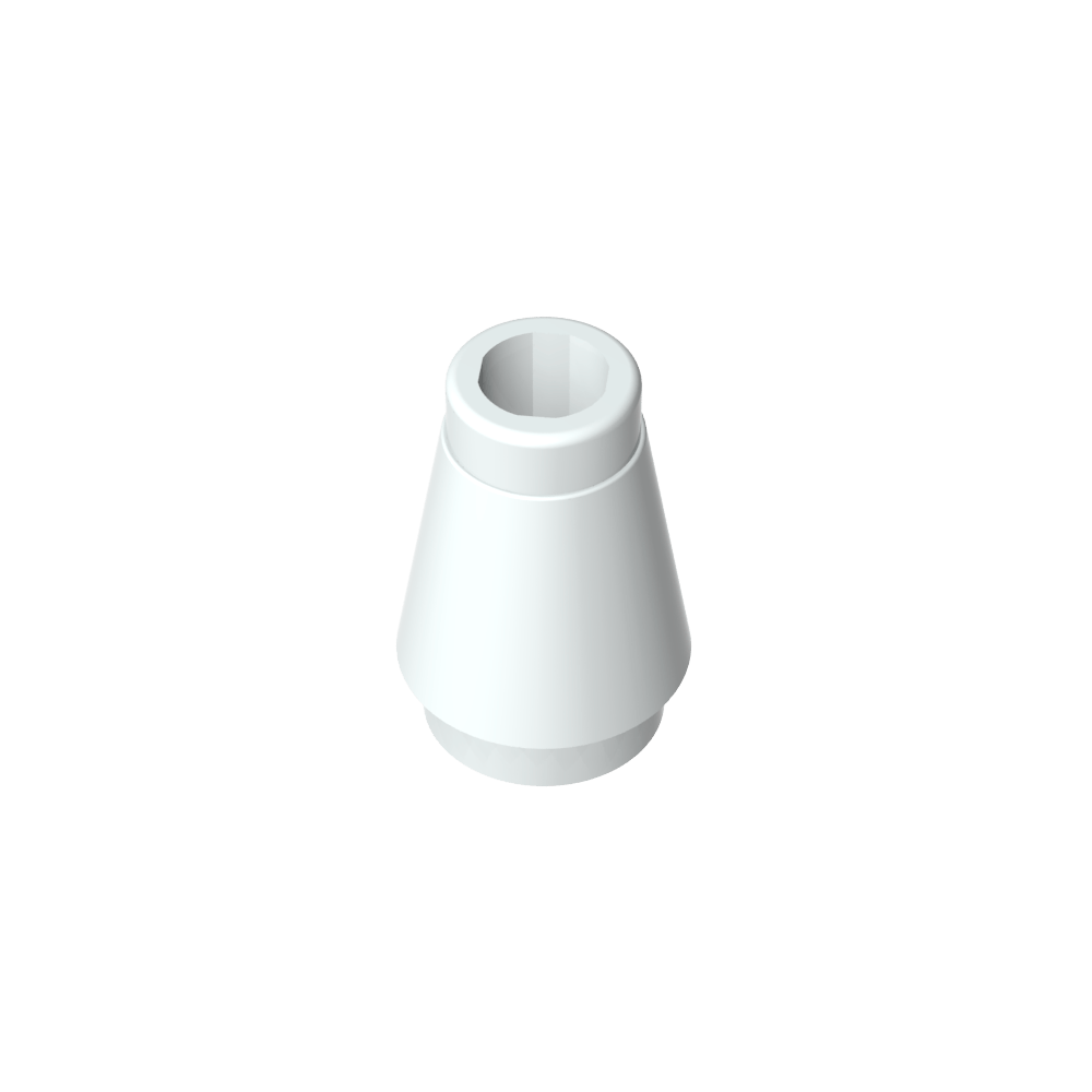 Cono 1 x 1 [Sin ranura superior]-MyGobricksEs