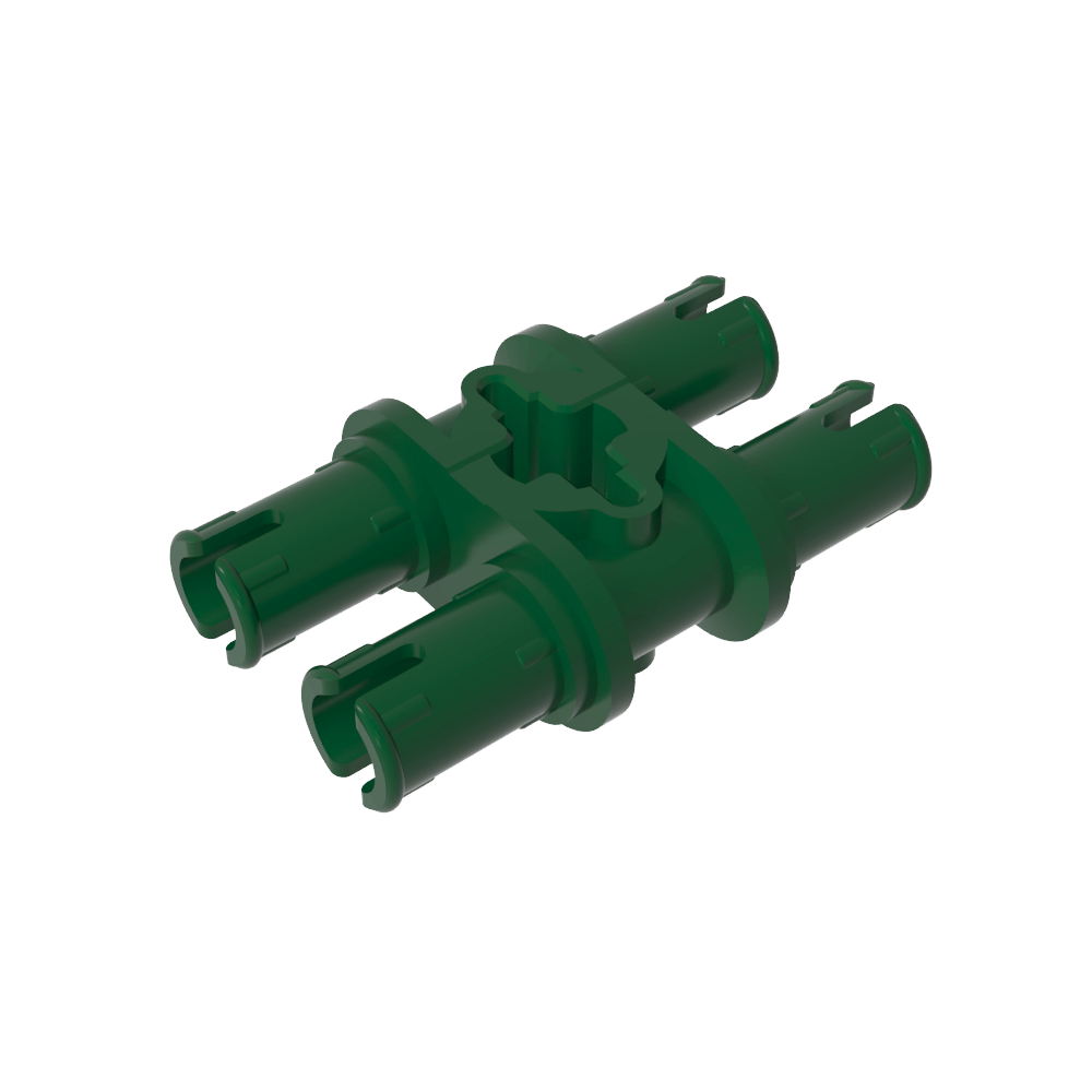 Pasador doble técnico con orificio para eje-MyGobricksEs