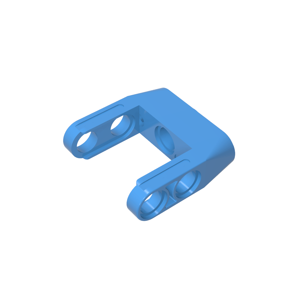 Conector de pasador Technic, junta de palanca doble lisa con orificios para eje y pasador-MyGobricksEs