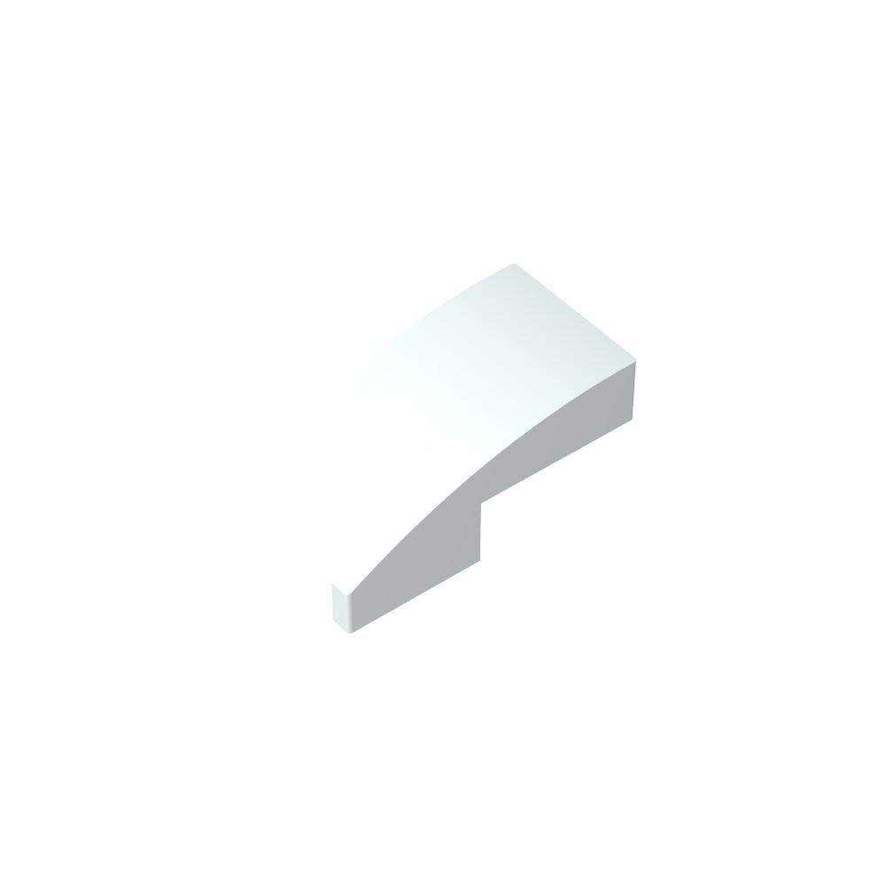 Pendiente curva 2 x 1 con muesca para perno a la derecha-MyGobricksEs