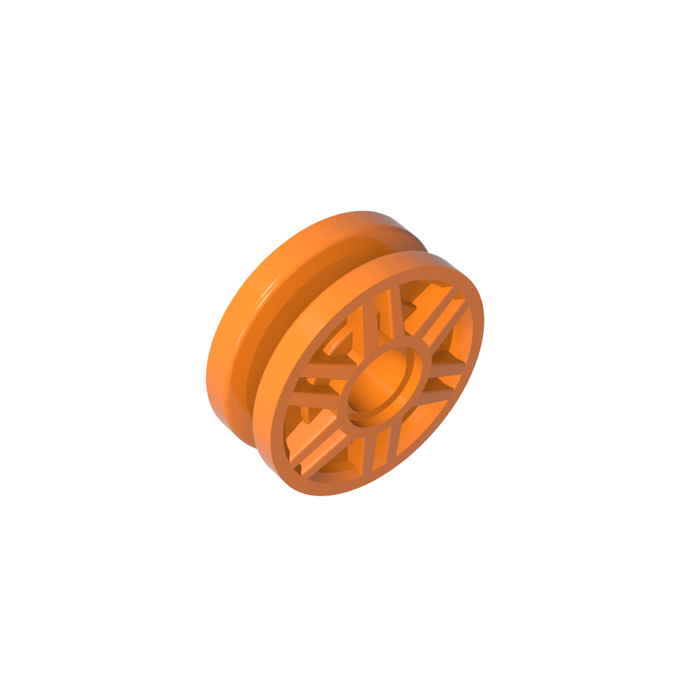 Rueda 18 x 8 con tornillos falsos y radios profundos con anillo interior-MyGobricksEs