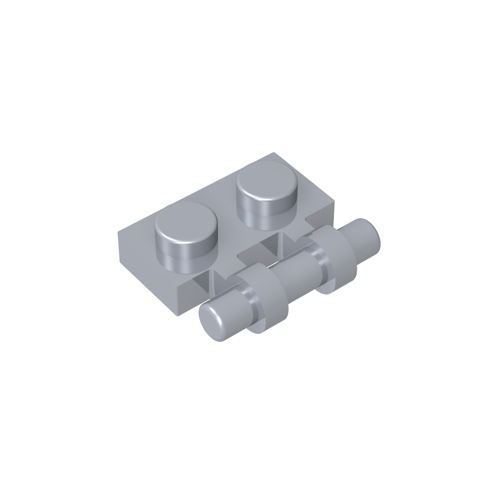 Placa especial 1 x 2 asas laterales [extremos libres]-MyGobricksEs