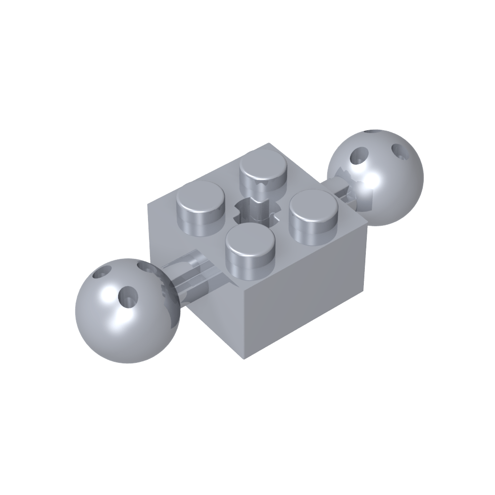 Technic Brick Special 2 x 2 con bolas de 10,2 mm con agujeros y agujero para eje-MyGobricksEs