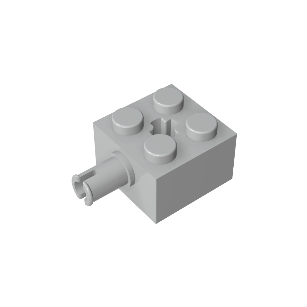 Ladrillo especial 2 x 2 con pasador y agujero para eje-MyGobricksEs