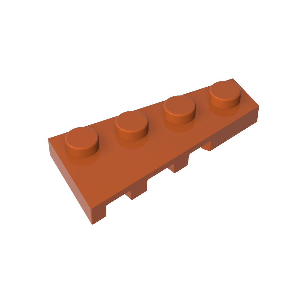 Placa de cuña 4 x 2 derecha-MyGobricksEs