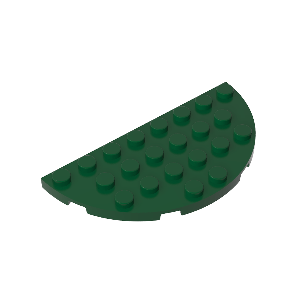 Placa Esquina Redonda 4 x 8 Doble-MyGobricksEs