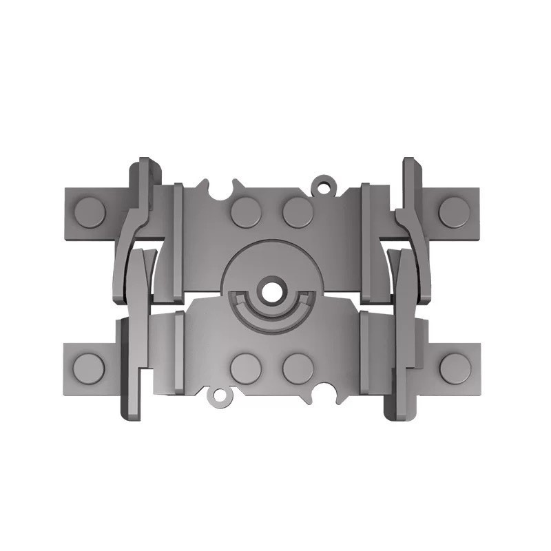 Escena de vía férrea, accesorios de vías de bloques de construcción de partículas pequeñas, juego de refugio de espera de túnel de vía férrea DIY