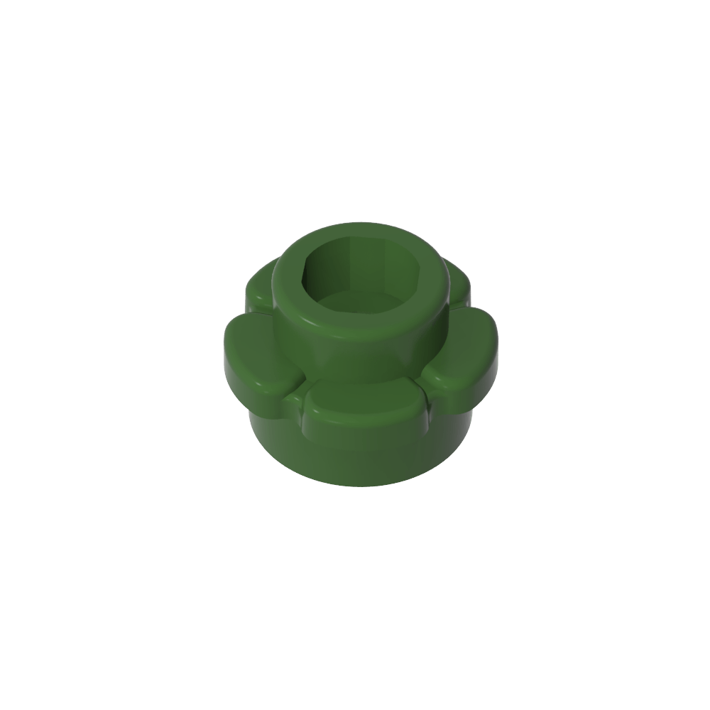 Planta, Flor, Plato Redondo 1 x 1 con 5 Pétalos-MyGobricksEs