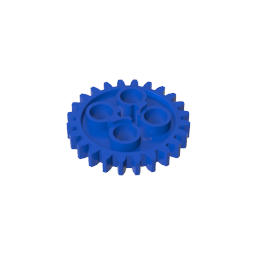 Engranaje Technic de 24 dientes [estilo antiguo - Tres orificios para ejes]-MyGobricksEs