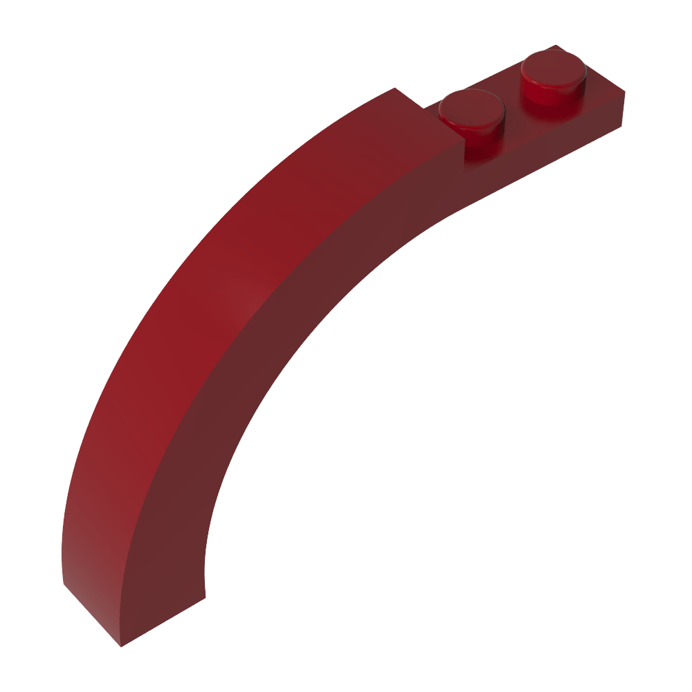 Arco de ladrillo 1 x 6 x 3 1/3 parte superior curva-MyGobricksEs